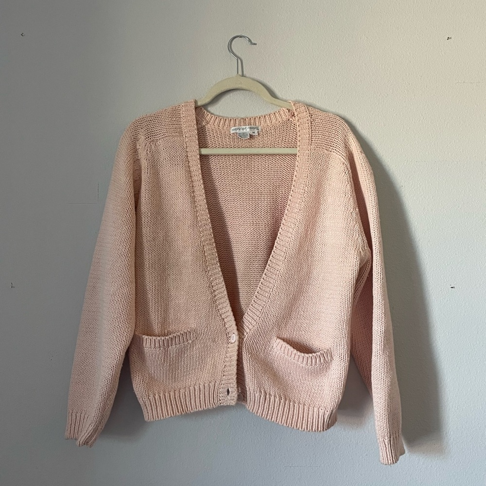 Vintage cropped cardigan sweater